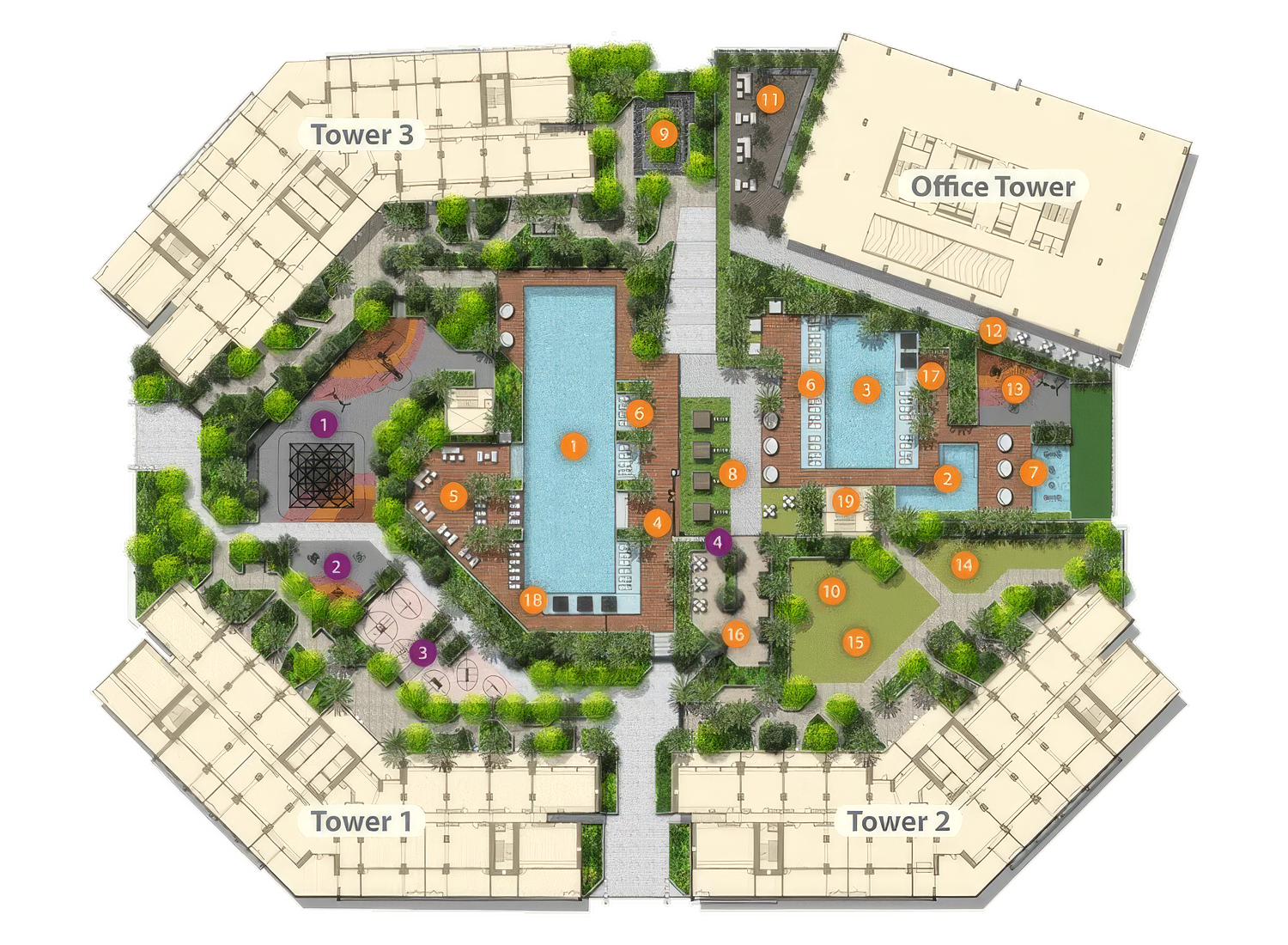Mandani Bay Quay amenities floor plan