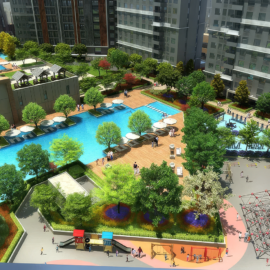 Mandani Bay – Standard View of Amenity Deck
